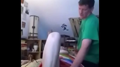 Having fun with my grandma