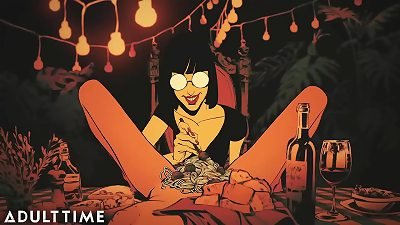 ADULT TIME - Bambi Fontaine's Midnight Stories - Candy's Explosive ass-fuck creampie