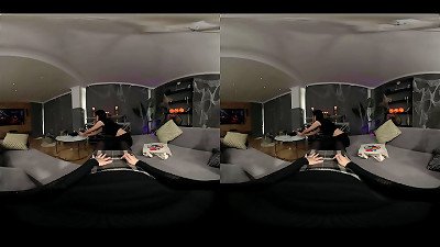 Halloween three-way with Her hottest mate and a Vampire