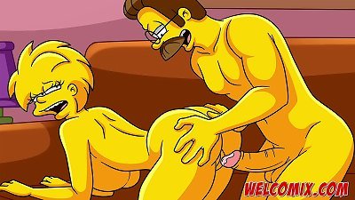 mighty rectal sex! erotic drool-filled of the future! The Simptoons Simpsons porn!