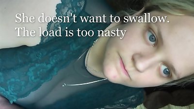 reluctant Dogging teen deepthroats & guzzles senior studs